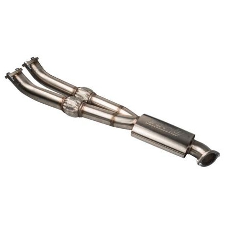 .Buschur Racing GT-R 90mm Midpipe W/ Stainless Steel Muffler