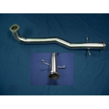 Buschur's Evo 8/9 3" mandrel bent S.S. downpipe