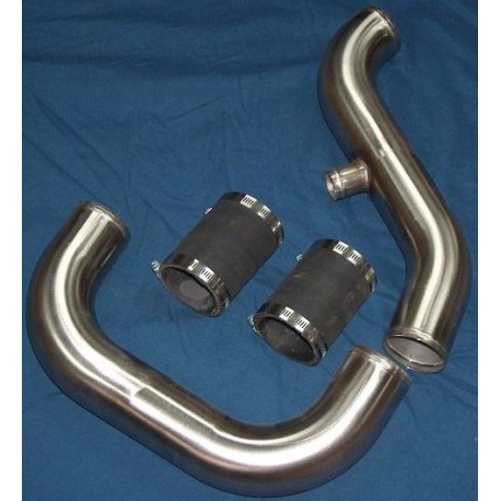 Buschur Racing Evo X 2 1/2" S.S. Lower IC Pipe (Brushed Finish)